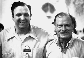 Mitchell Schaperkotter with Don "Red" Barry at 1st Memphis Film Festival in 1972.