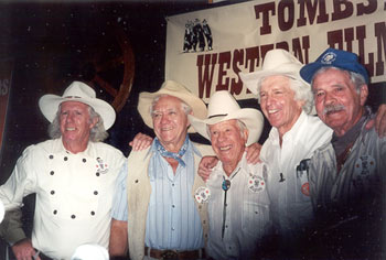 Neil Summers, Bobby Herron, Whitey Hughes, Dean Smith and Bobby Hoy at Tombstone Film Festival in 2001.