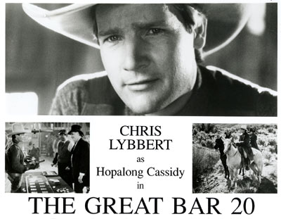 Still promoting Chris Lybbert as Hopalong Cassidy in "The Great Bar 20".