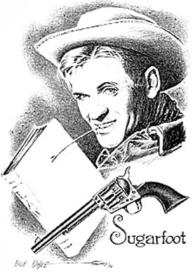 Drawing of Will Hutchins as Sugarfoot.