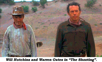 Will Hutchins and Warren Oates in "The Shooting".