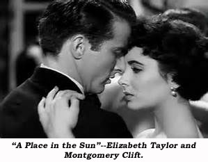 "A Place in the Sun"--Elizabeth Taylor and Montgomery Clift.