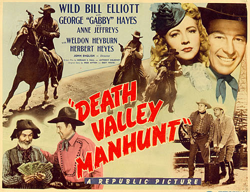 "Death Valley Manhunt" title card.