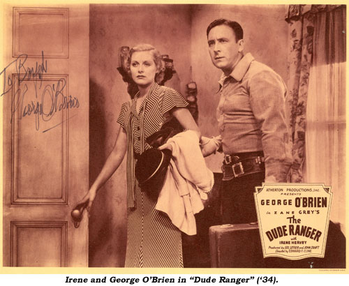 Irene and George O'Brien in "Dude Ranger" ('34).