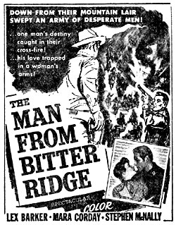 Ad for "The Man from Bitter Ridge".