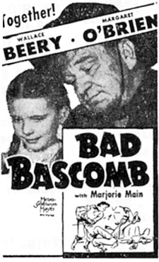 Newspaper ad for "Bad Bascomb".