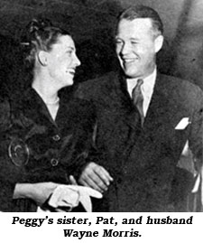 Peggy's sister, Pat, with husband Wayne Morris.