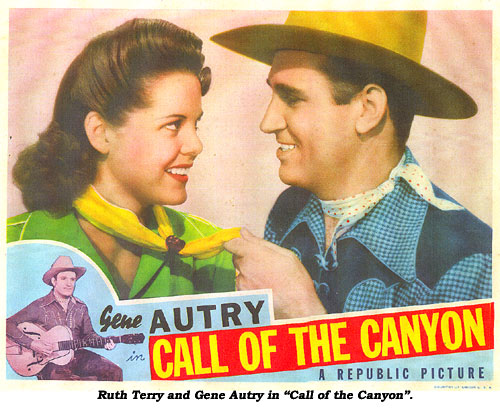 Ruth Terry and Gene Autry in "Call of the Canyon".