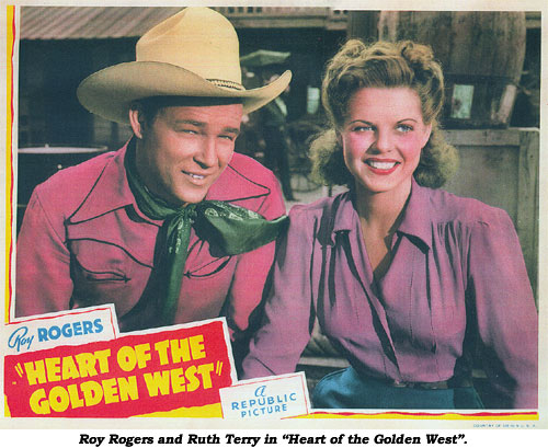 Roy Rogers and Ruth Terry in "Heart of the Golden West".