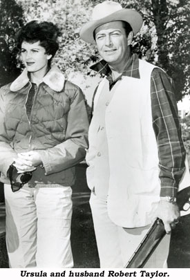 Ursula and husband Robert Taylor