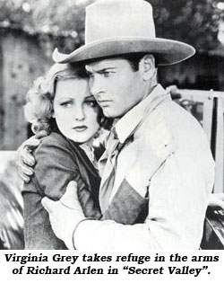 Virginia Grey and Willie Fung in "Secret Valley" ('37).