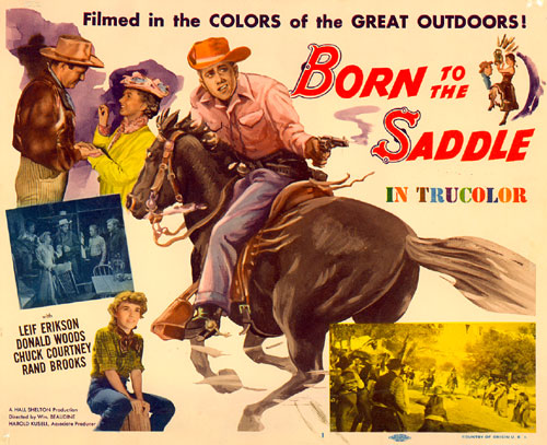 Title card for "Born to the Saddle".