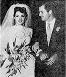 Wedding picture. Suzan and Richard Long were married April 4, 1954.