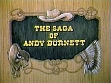 "The Saga of Andy Burnett" logo.
