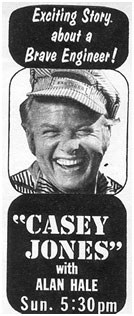 TV GUIDE ad for "Casey Jones".