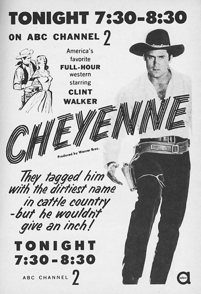 TV GUIDE ad for "Cheyenne".