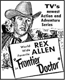 TV GUIDE ad for "Frontier Doctor".