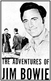 Ad for "The Adventures of Jim Bowie".