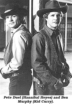 Pete Duel (Hannibal Heyes) and Ben Murphy (Kid Curry).
