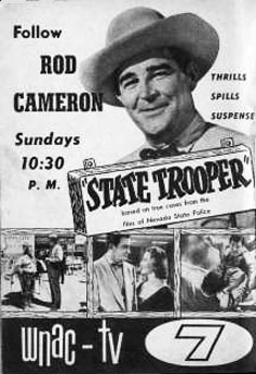 TV GUIDE ad for "State Trooper" on WNAC-TV channel 7.