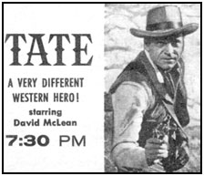Ad from TV GUIDE for "Tate".