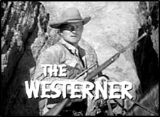 Opening credit for "The Westerner".
