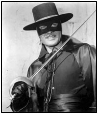 Guy Williams as Zorro.