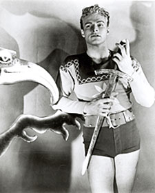Buster Crabbe as Flash Gordon.