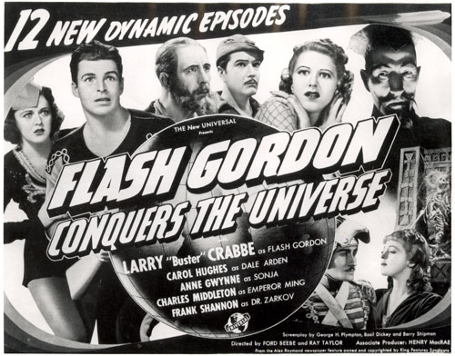 Title card for "Flash Gordon Conquers the Universe".