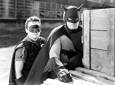 Johnny Duncan and Robert Lowery as Batman and Robin.
