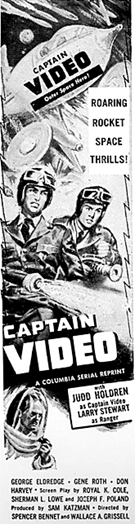 Print ad for "Captain Video".