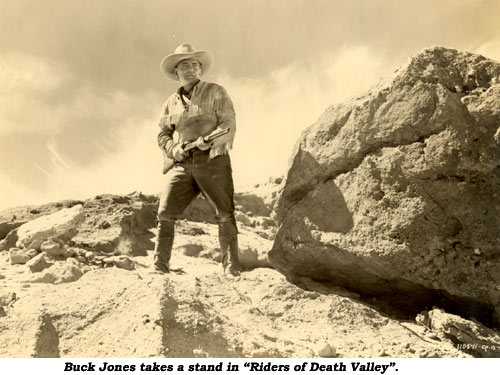 Buck Jones takes a stand in "Riders of Death Valley".