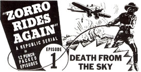 Ad for "Zorro Rides Again".