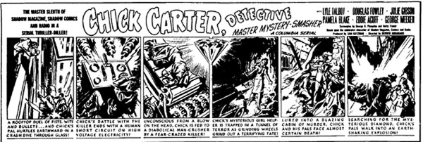 Chick Carter, Detective newspaper comic strip.