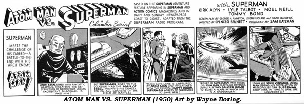 Atom Man Vs. Superman (1950) Art by Wayne Boring.