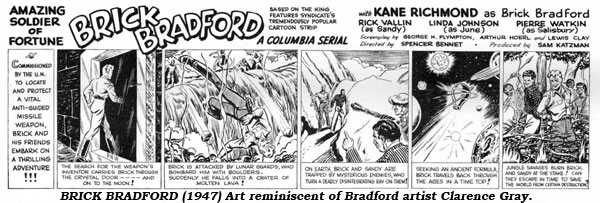 Brick Bradford (1947) Art reminiscent of Bradford artist Clarence Gray.