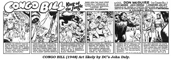 Congo Bill (1948) Art likely by DC's John Daly.