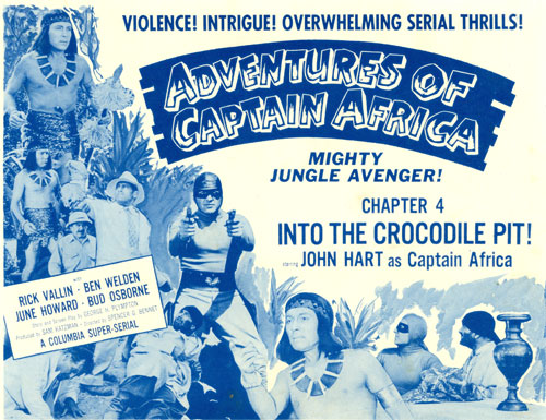 Title Card for "Adventures of Captain Africa".