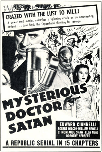 Ad for "Mysterious Dr. Satan".
