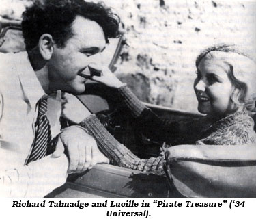 Richard Talmadge and Lucille in "Pirate Treasure" ('34 Universal).