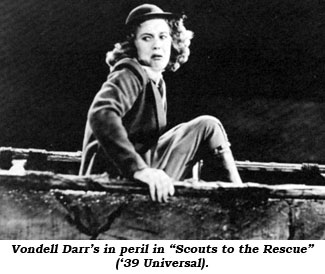 Vondell Darr's in peril in "Scouts to the Rescue" ('39 Universal).