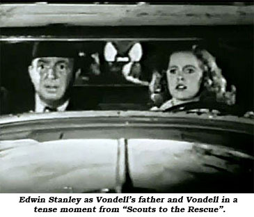 Edwin Stanley as Vondell's father and Vondell in a tense moment from "Scouts to the Rescue".
