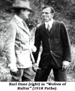 Karl Dane (right) in "Wolves of Kultur" (1918 Pathe).