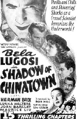"Shadow of Chinatown" poster.