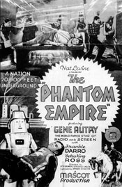 Theatrical poster for "The Phantom Empire" starring Gene Autry.