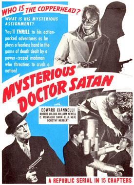 "Mysterious Doctor Satan" poster.