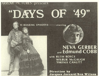 "Days of '49" poster.