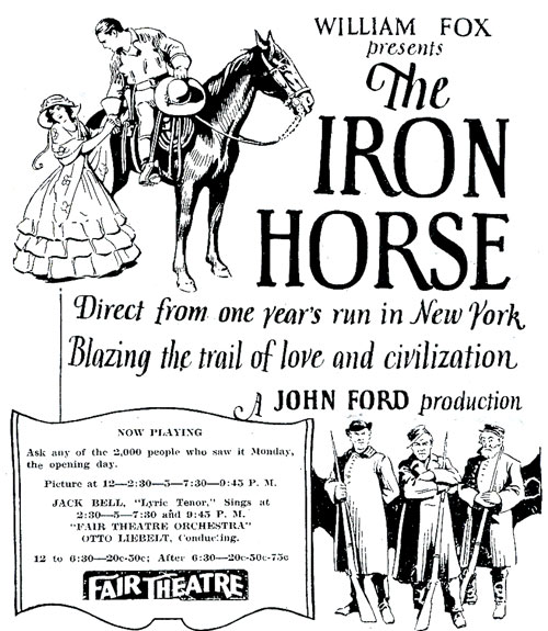 "The Iron Horse" ad