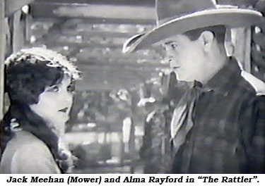 Jack Meehan (Mower) and Alma Rayford in "The Rattler".