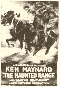 Ken Maynard in "The Haunted Range".